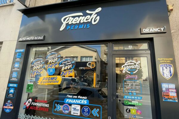 French permis Drancy facade